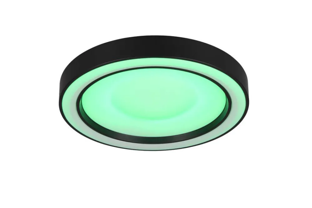Sisustusvalaisimet^Trio Lighting LED kattovalaisin Arco 40 cm mattamusta RGBW