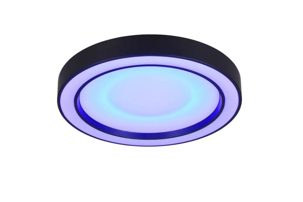 Sisustusvalaisimet^Trio Lighting LED kattovalaisin Arco 40 cm mattamusta RGBW
