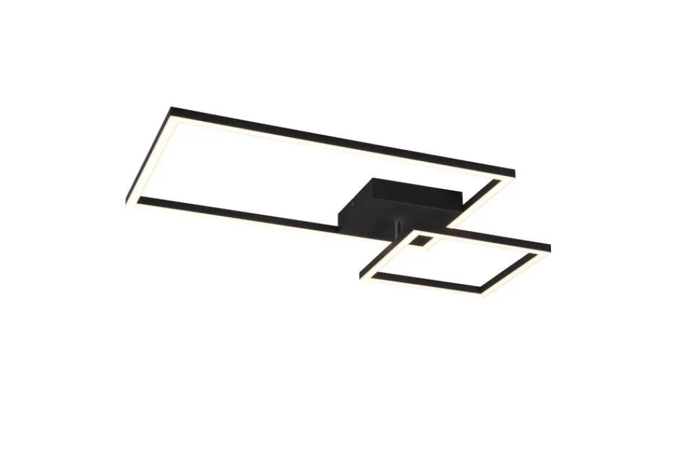 Sisustusvalaisimet^Trio Lighting LED kattovalaisin Padella mattamusta