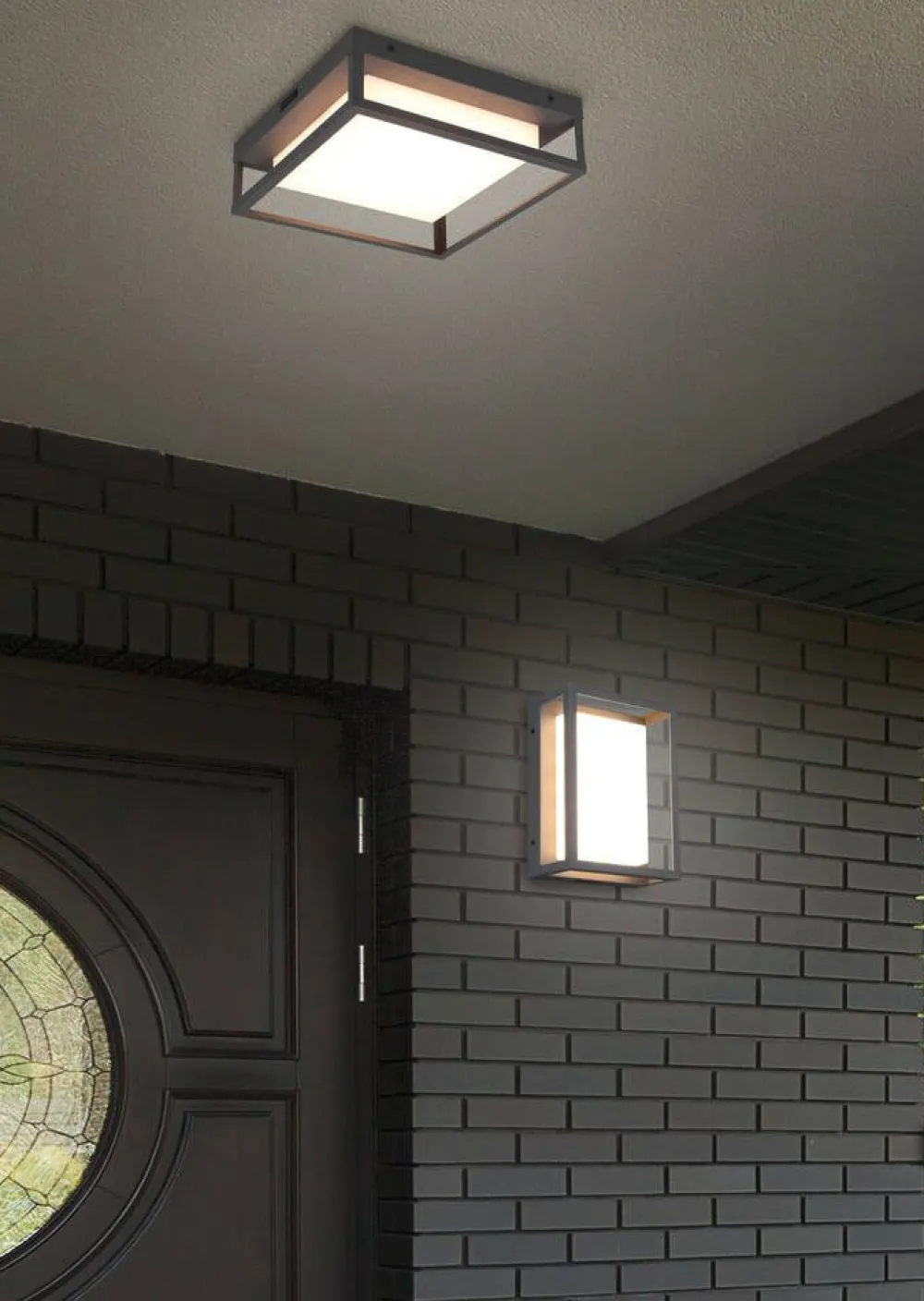 Ulkovalaisimet^Trio Lighting LED kattovalaisin Witham antrasiitti