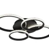 Sisustusvalaisimet^Trio Lighting LED kattovalaisin Cires mattamusta/kristallief
