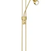 Sisustusvalaisimet^Trio Lighting LED lattiavalaisin Arizona uplighter messinki