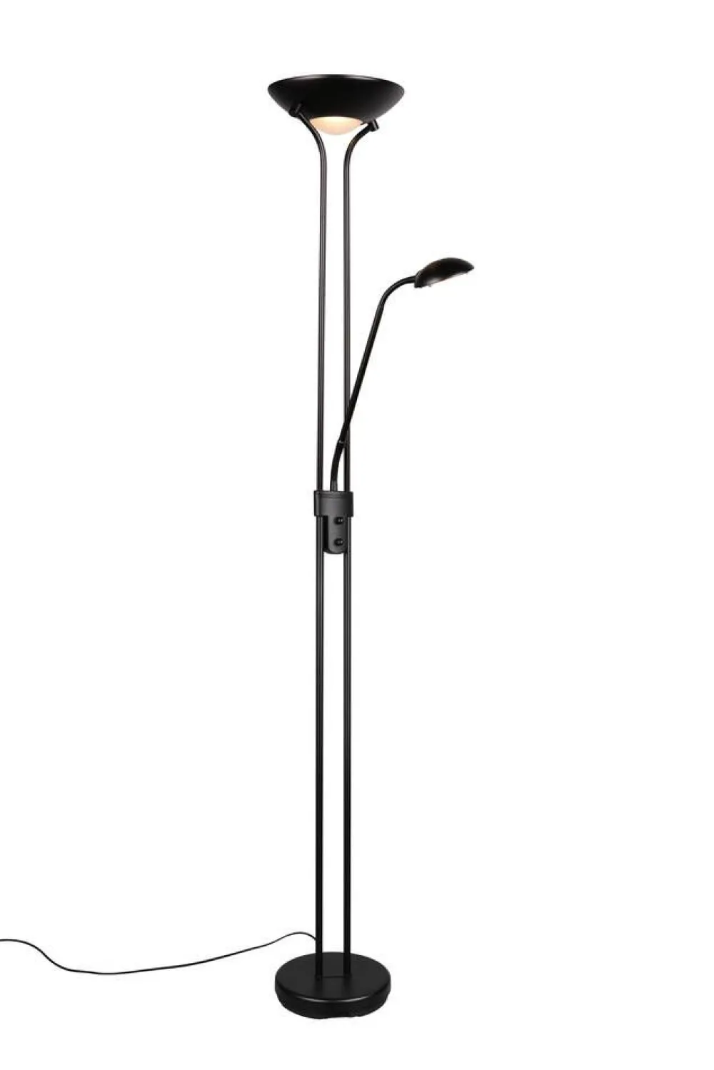 Sisustusvalaisimet^Trio Lighting LED lattiavalaisin Spock mattamusta