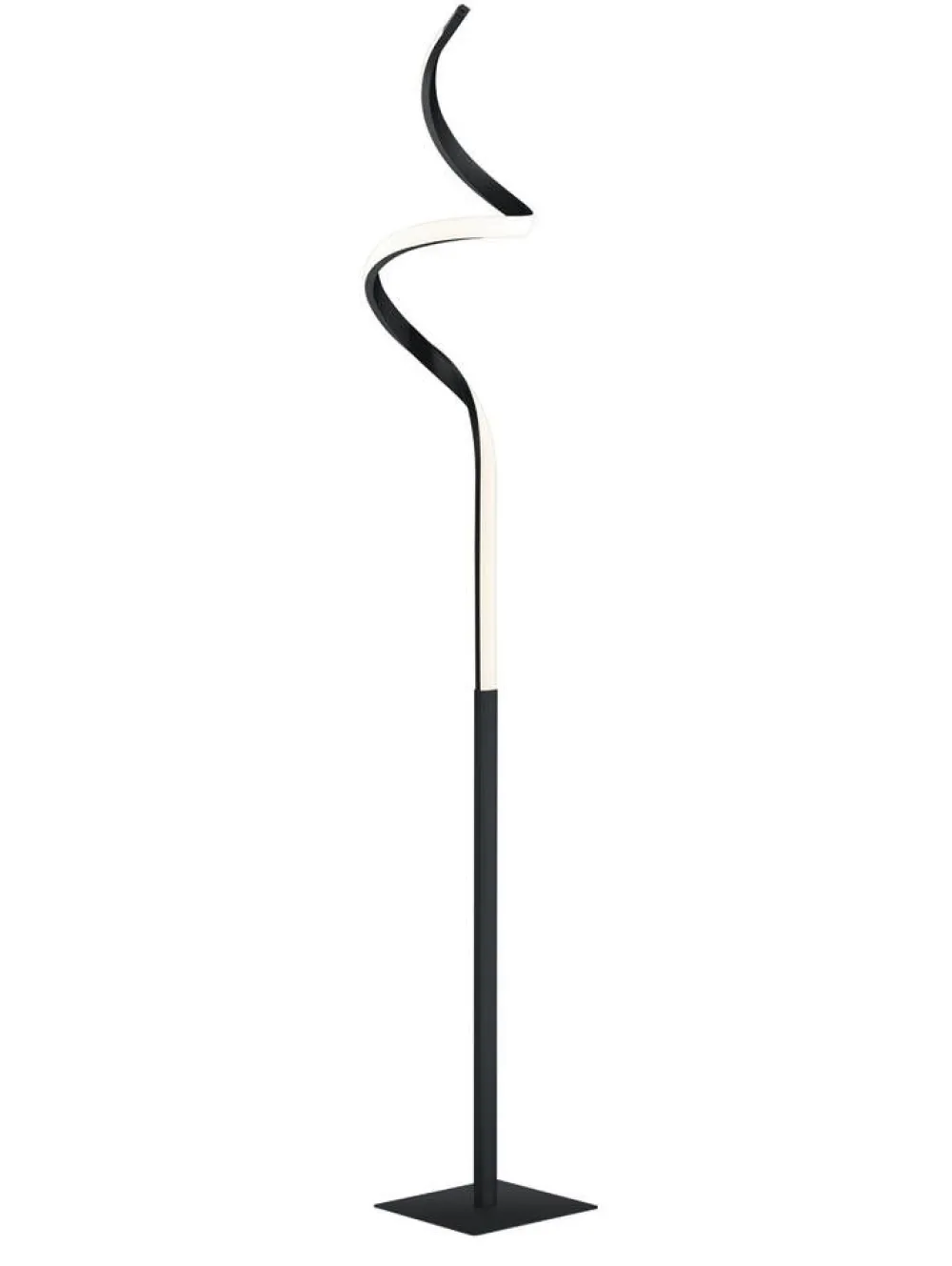 Sisustusvalaisimet^Trio Lighting LED lattiavalaisin Course mattamusta