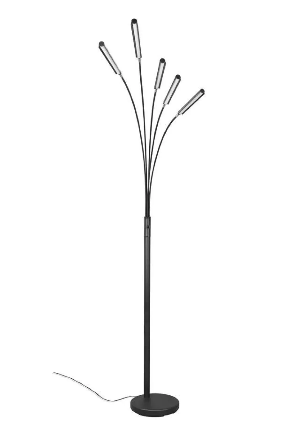 Sisustusvalaisimet^Trio Lighting LED lattiavalaisin Reed mattamusta
