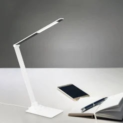 Sisustusvalaisimet^Trio Lighting LED pöytävalaisin Travis mattavalkoinen