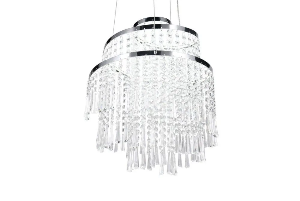 Sisustusvalaisimet^Trio Lighting LED riippuvalaisin Pomp 38 cm kromi/kirkas