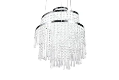 Sisustusvalaisimet^Trio Lighting LED riippuvalaisin Pomp 38 cm kromi/kirkas