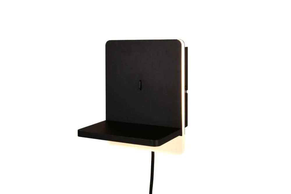 Sisustusvalaisimet^Trio Lighting LED seinävalaisin Fairfield mattamusta latausa