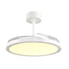 Sisustusvalaisimet^Trio Lighting LED tuuletinkattovalaisin Kasfjord mattavalkoi