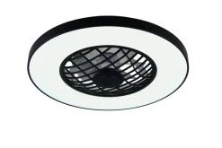 Sisustusvalaisimet^Trio Lighting LED tuuletinkattovalaisin Linköping musta RGB