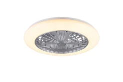 Sisustusvalaisimet^Trio Lighting LED tuuletinkattovalaisin Stralsund harmaa sta