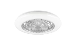 Sisustusvalaisimet^Trio Lighting LED tuuletinkattovalaisin Stralsund harmaa sta