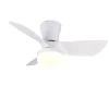 Sisustusvalaisimet^Trio Lighting LED tuuletinkattovalaisin Randers mattavalkoin