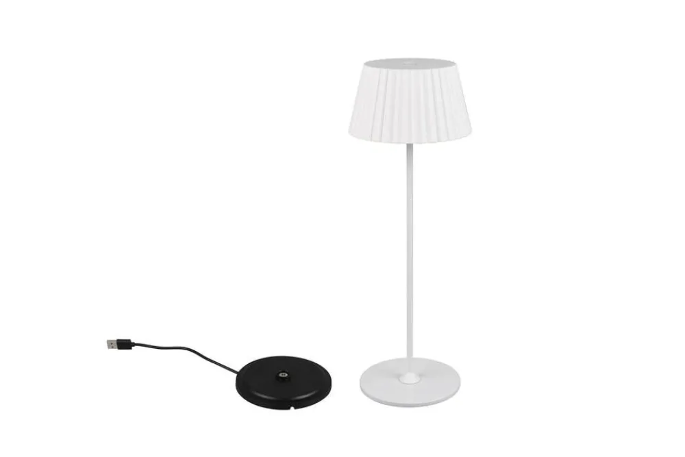 Sisustusvalaisimet^Trio Lighting LED ulkopöytävalaisin Suarez mattavalkoinen la