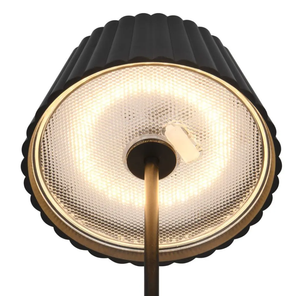 Sisustusvalaisimet^Trio Lighting LED ulkopöytävalaisin Suarez mattamusta ladatt