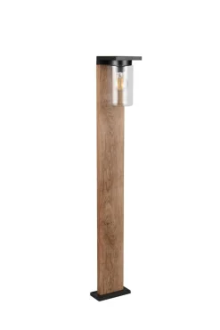 Ulkovalaisimet^Trio Lighting pylväsvalaisin Ardila 100 cm E27 puu/m.musta h
