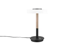 Sisustusvalaisimet^Trio Lighting pöytävalaisin Celeste LED mattamusta/valkoinen
