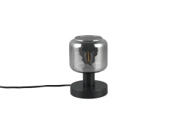 Sisustusvalaisimet^Trio Lighting pöytävalaisin Mataro E14 mattamusta/savu