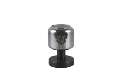 Sisustusvalaisimet^Trio Lighting pöytävalaisin Mataro E14 mattamusta/savu