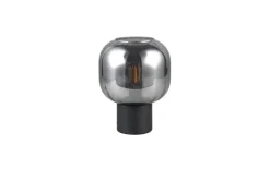 Sisustusvalaisimet^Trio Lighting pöytävalaisin Diva E27 mattamusta/kromattu