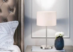 Sisustusvalaisimet^Trio Lighting pöytävalaisin Hotel 32 cm E14 valkoinen