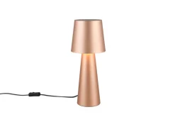 Sisustusvalaisimet^Trio Lighting pöytävalaisin Nubian E27 kahvinruskea