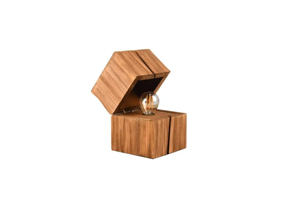 Sisustusvalaisimet^Trio Lighting pöytävalaisin Treasure E14 (sis.) puu