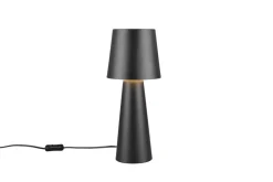 Sisustusvalaisimet^Trio Lighting pöytävalaisin Nubian E27 mattamusta