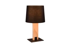 Sisustusvalaisimet^Trio Lighting pöytävalaisin Rahul LED + E27 puu/musta