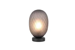 Sisustusvalaisimet^Trio Lighting pöytävalaisin Facette E27 mattamusta/savu