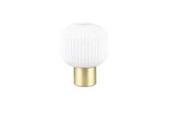 Sisustusvalaisimet^Trio Lighting pöytävalaisin Diva E27 mattamessinki/valkoinen