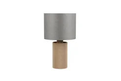 Sisustusvalaisimet^Trio Lighting pöytävalaisin Canio 27 cm E27 puu/harmaa