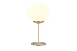 Sisustusvalaisimet^Trio Lighting pöytävalaisin Fomento E27 mattamessinki/valkoi