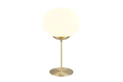 Sisustusvalaisimet^Trio Lighting pöytävalaisin Fomento E27 mattamessinki/valkoi