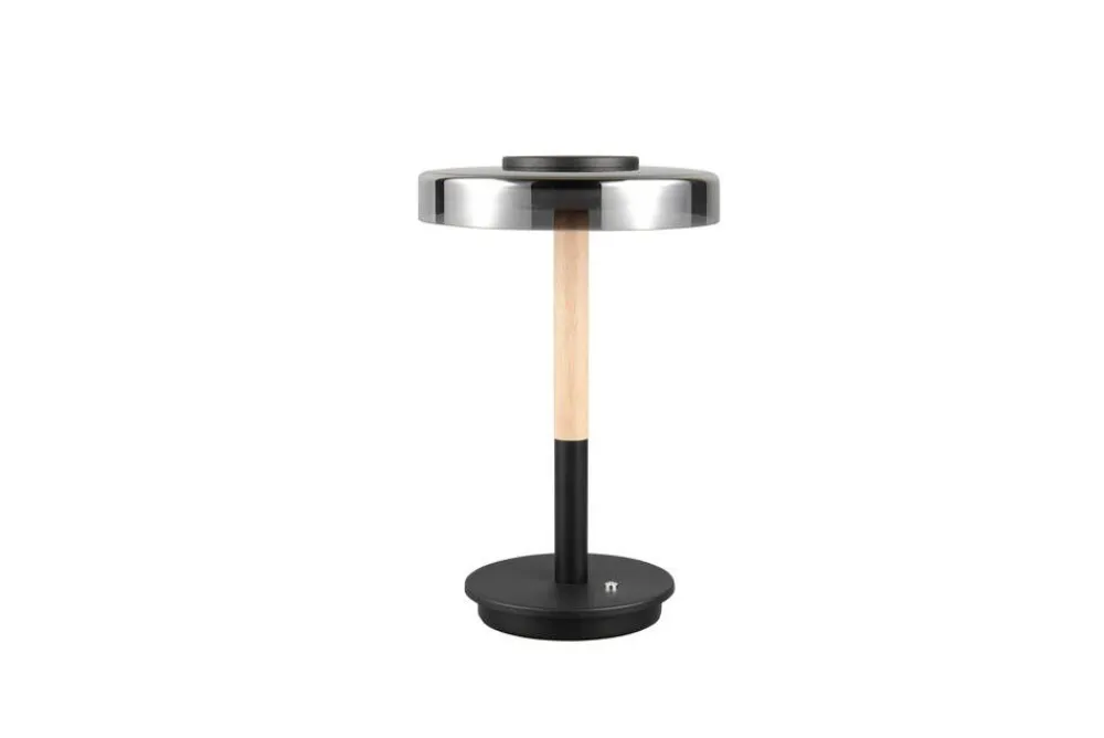 Sisustusvalaisimet^Trio Lighting pöytävalaisin Celeste LED mattamusta/kromattu/
