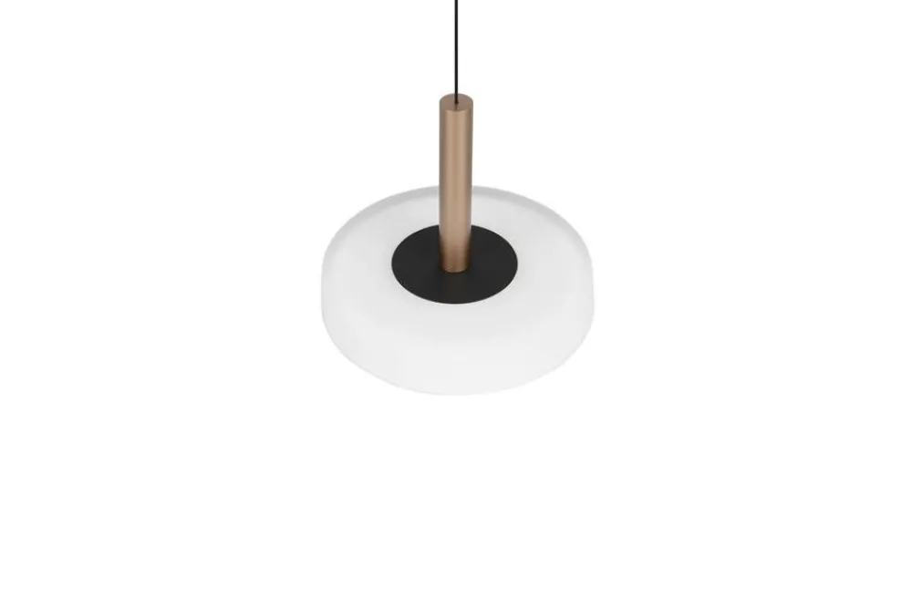 Sisustusvalaisimet^Trio Lighting riippuvalaisin Celeste LED 1-os kahvinruskea