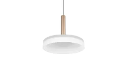 Sisustusvalaisimet^Trio Lighting riippuvalaisin Celeste LED 1-os kahvinruskea