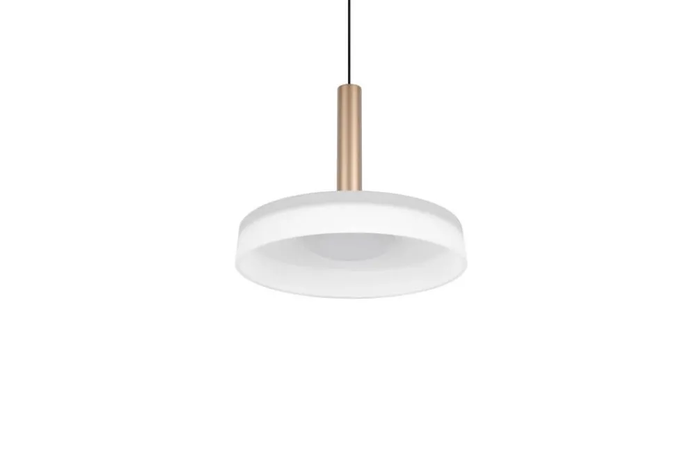 Sisustusvalaisimet^Trio Lighting riippuvalaisin Celeste LED 1-os kahvinruskea
