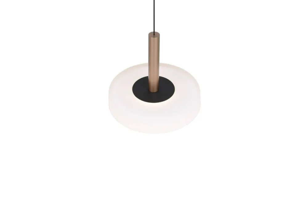 Sisustusvalaisimet^Trio Lighting riippuvalaisin Celeste LED 1-os kahvinruskea