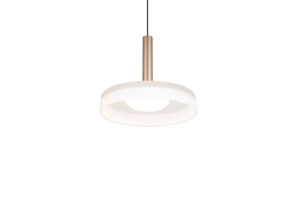 Sisustusvalaisimet^Trio Lighting riippuvalaisin Celeste LED 1-os kahvinruskea