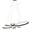Sisustusvalaisimet^Trio Lighting riippuvalaisin Fly LED mattamusta