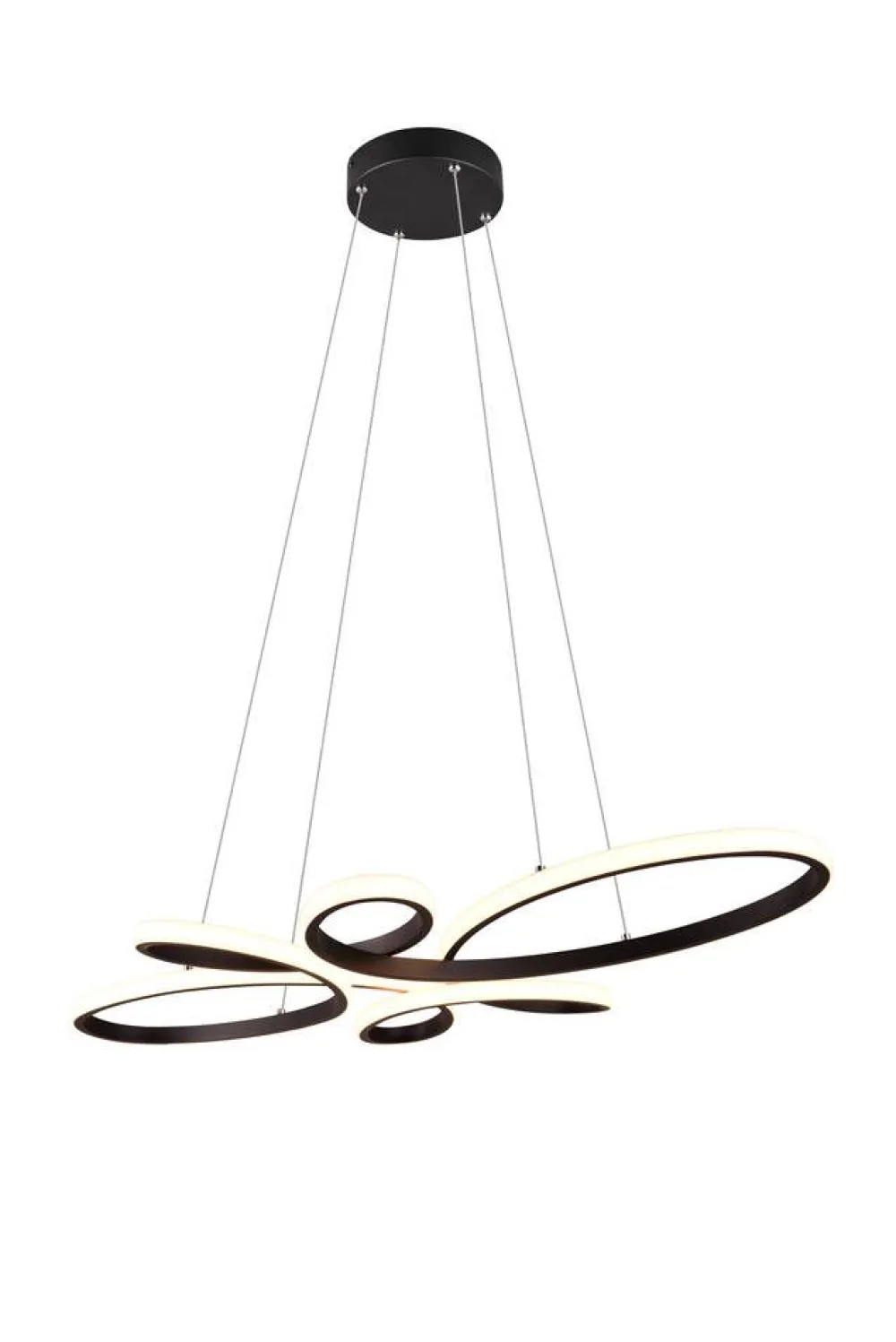 Sisustusvalaisimet^Trio Lighting riippuvalaisin Fly LED mattamusta