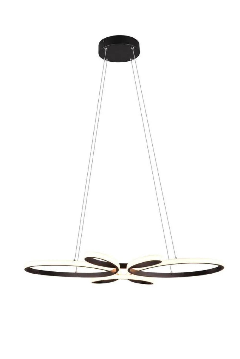 Sisustusvalaisimet^Trio Lighting riippuvalaisin Fly LED mattamusta