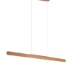 Sisustusvalaisimet^Trio Lighting riippuvalaisin Helios LED 100 cm kahvinruskea