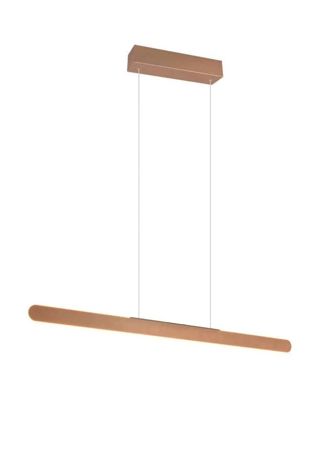 Sisustusvalaisimet^Trio Lighting riippuvalaisin Helios LED 100 cm kahvinruskea