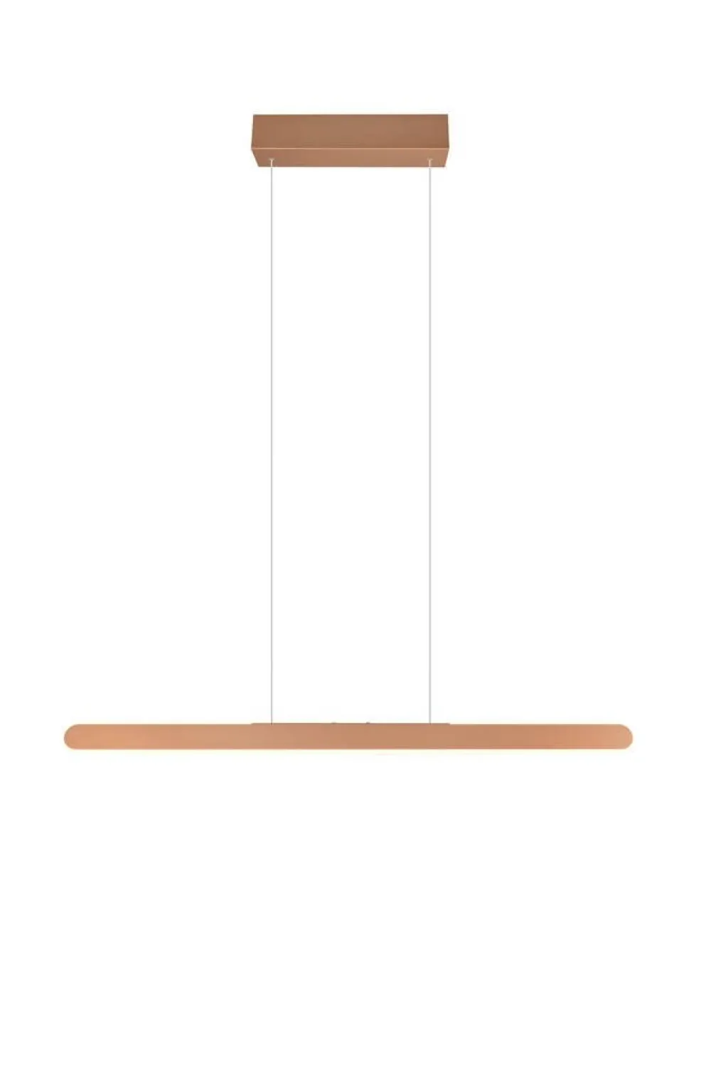 Sisustusvalaisimet^Trio Lighting riippuvalaisin Helios LED 100 cm kahvinruskea