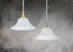 Sisustusvalaisimet^Trio Lighting riippuvalaisin Viola E27 harjattu teräs