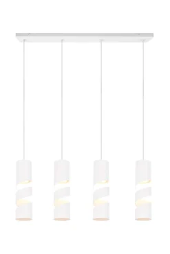 Sisustusvalaisimet^Trio Lighting riippuvalaisin Stream 4-os GU10 mattavalkoinen