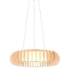 Sisustusvalaisimet^Trio Lighting riippuvalaisin Monte LED 60 cm valkoinen/puu
